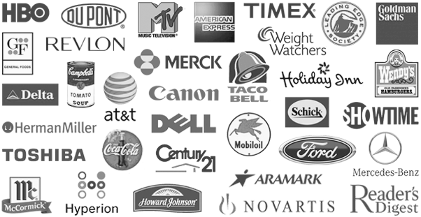 logos of Carol's clients